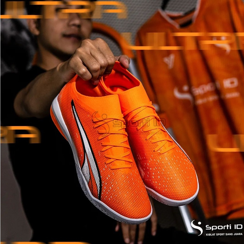 Jual Sepatu Futsal Puma Ultra Match IT Ultra Orange 107221 01 Original Shopee Indonesia