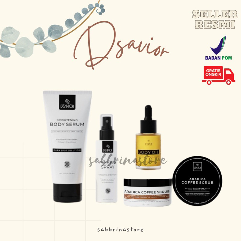 Jual Dsavior Body Oil / Whitening Body Serum / Peeling Spray | Shopee ...