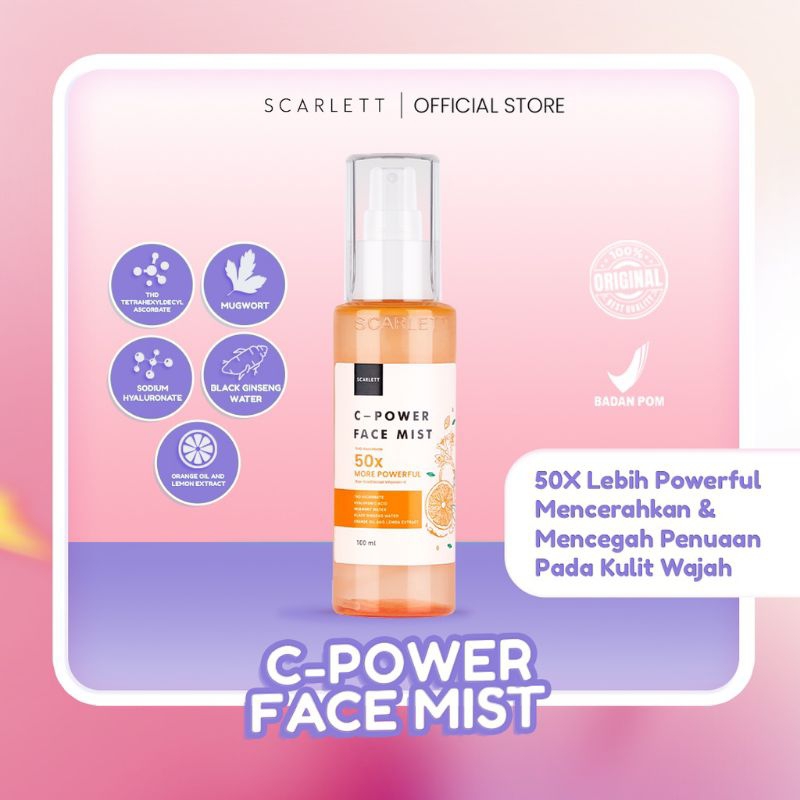 Jual Scarlett Whitening CPower Face Mist Shopee Indonesia