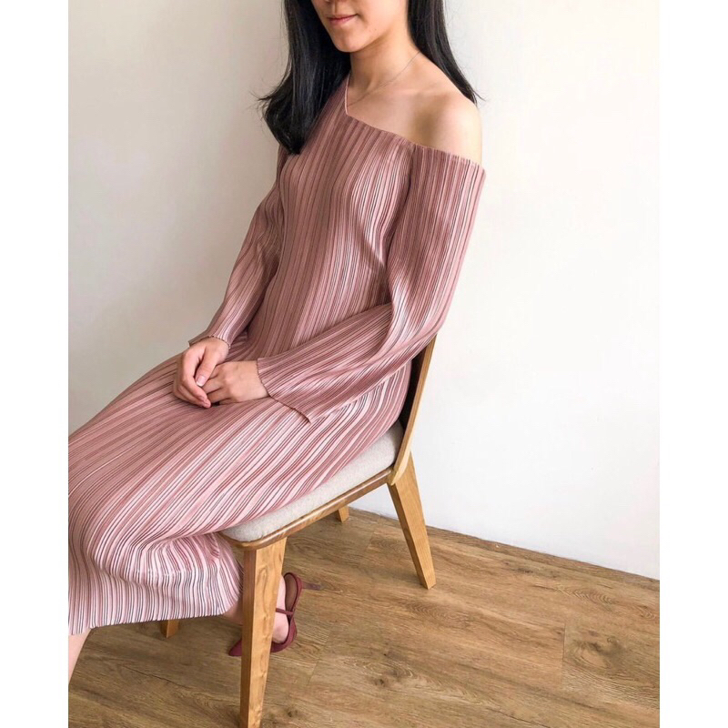 strapless open back dress St. Agni Halter Gathered Maxi Dress main image 1