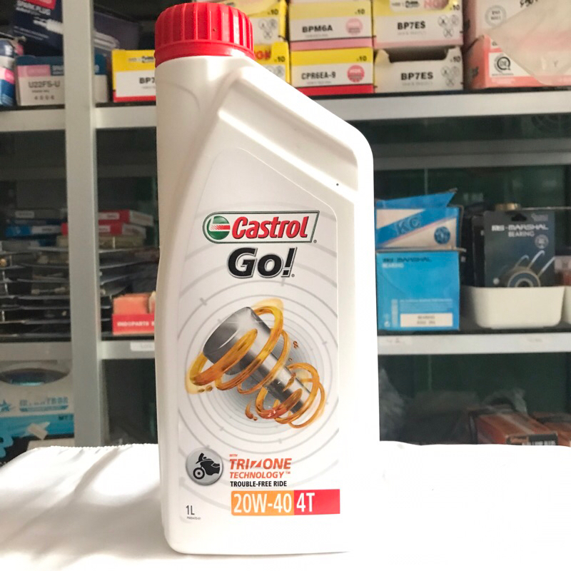 Jual CASTROL GO! 1 Liter Oli Mesin 20W-40 4T 100% ASLI | Shopee Indonesia