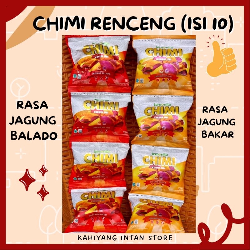 Jual Lemonilo Chimi Keripik Ubi Renceng Rasa Jagung Bakar Dan Jagung