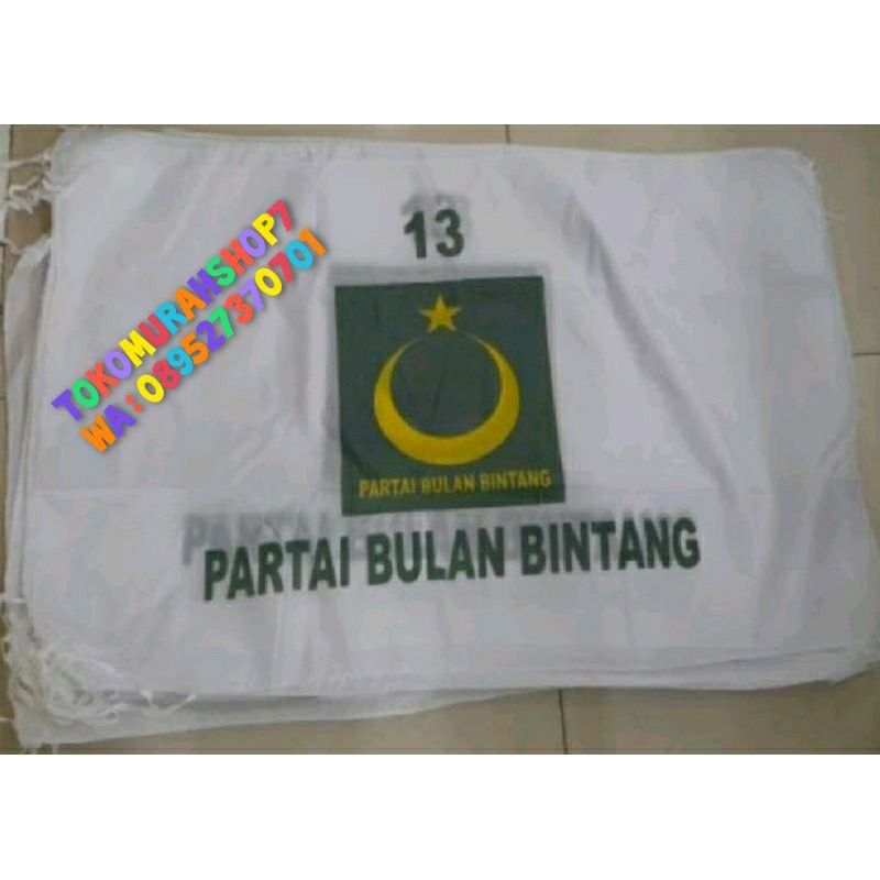 Jual Bendera Partai Pbb Ukuran 60 X 90 Minimal Pembelian 100 Pcs