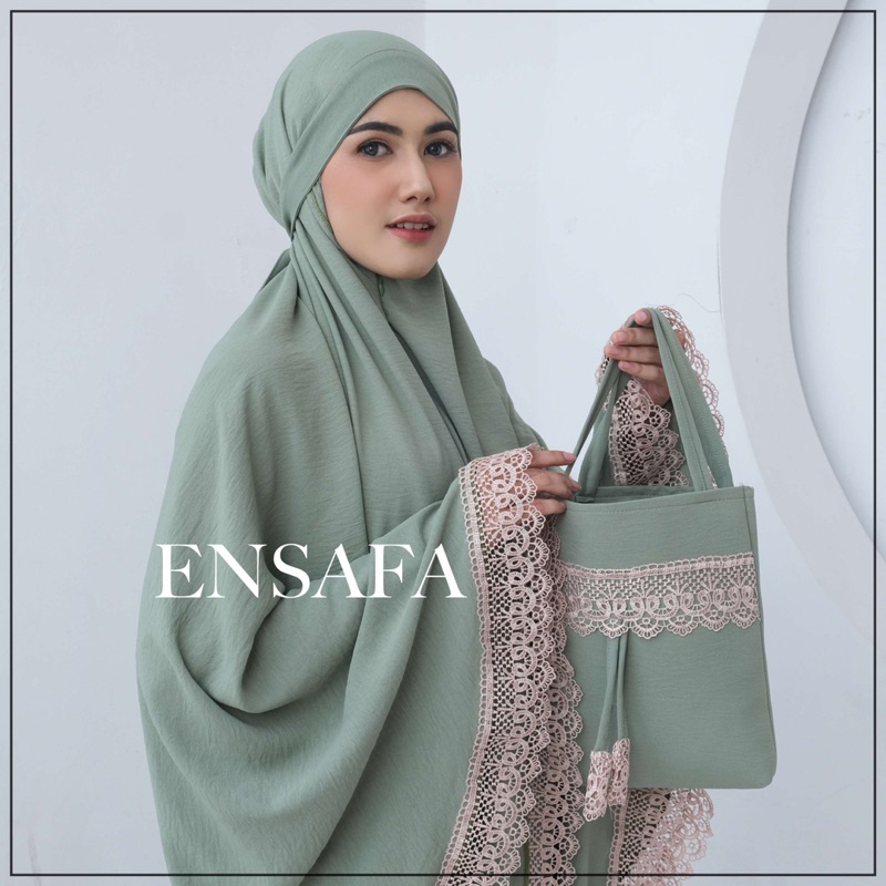 Mukena Dewasa Lesti 3in1 Crinkel Airflow Jumbo Renda Premium