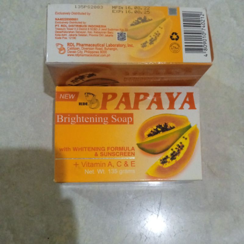 Jual PAPAYA RDL BRIGHTENING SOAP(BPOM) | Shopee Indonesia