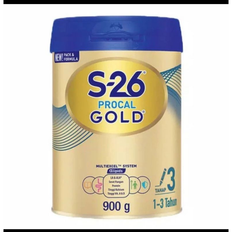 Jual S26 Procal Gold 3 (1-3 tahun) 900g | Shopee Indonesia