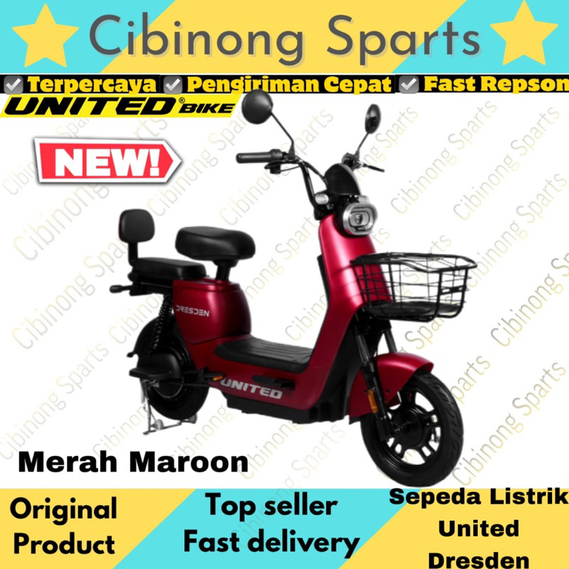 Jual Sepeda Listrik E Bike United Dresden New Product Elegan Premium Shopee Indonesia