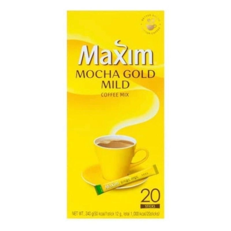 Jual MAXIM MOCCA GOLD Mild COFFEE MIX 240gr /Original korea isi 20 ...