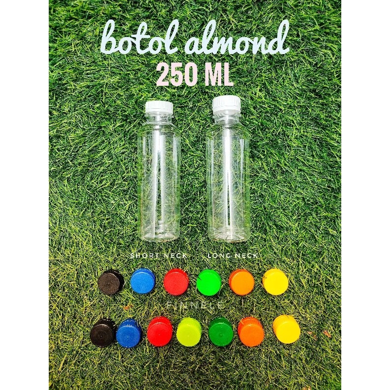 Jual Botol Almond 250ml / Botol Plastik 250ml / Botol Susu Jus Kopi ...