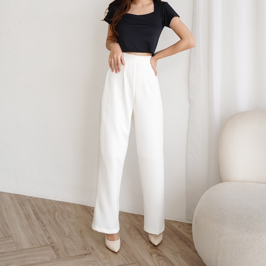 Jual Severli MIA High Waist Pants Kulot Slim High Waist Shopee