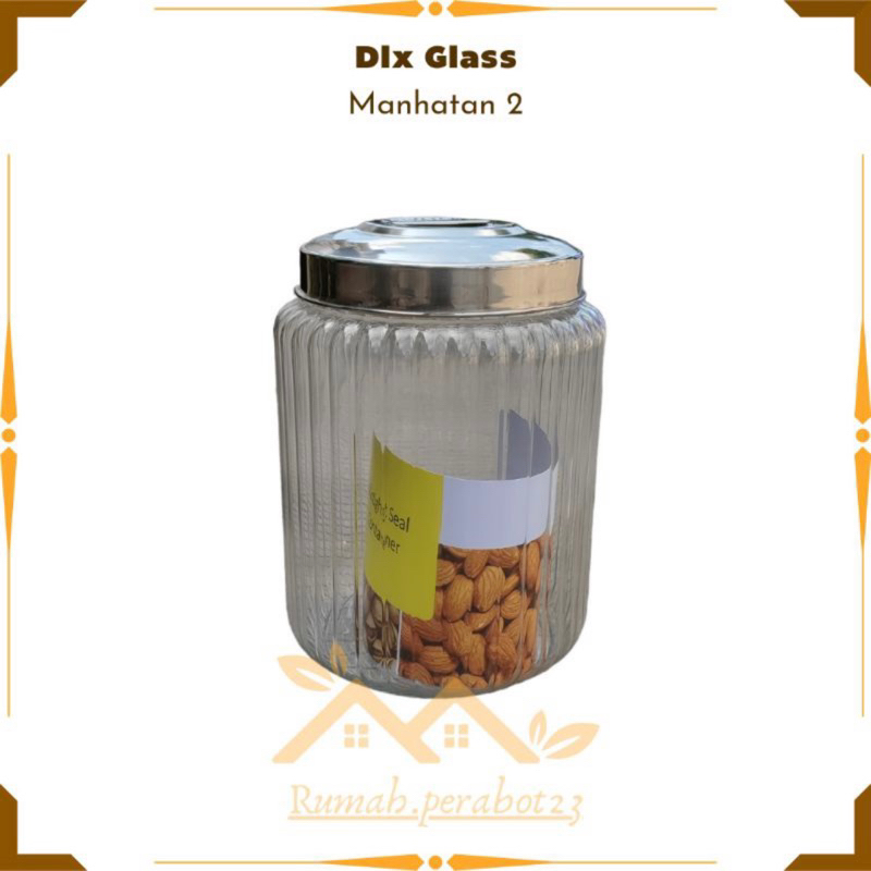 Jual Dlx Glass Toples Kaca Toples Asinan Liter Toples