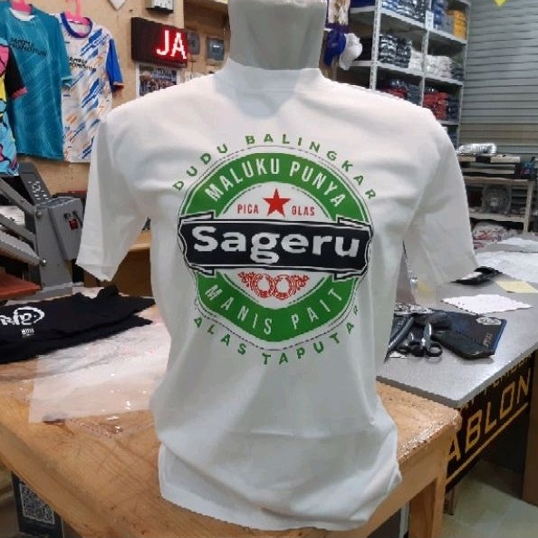Jual WALE Kaos Distro Ambon Maluku Sageru Manis Pait | Shopee Indonesia