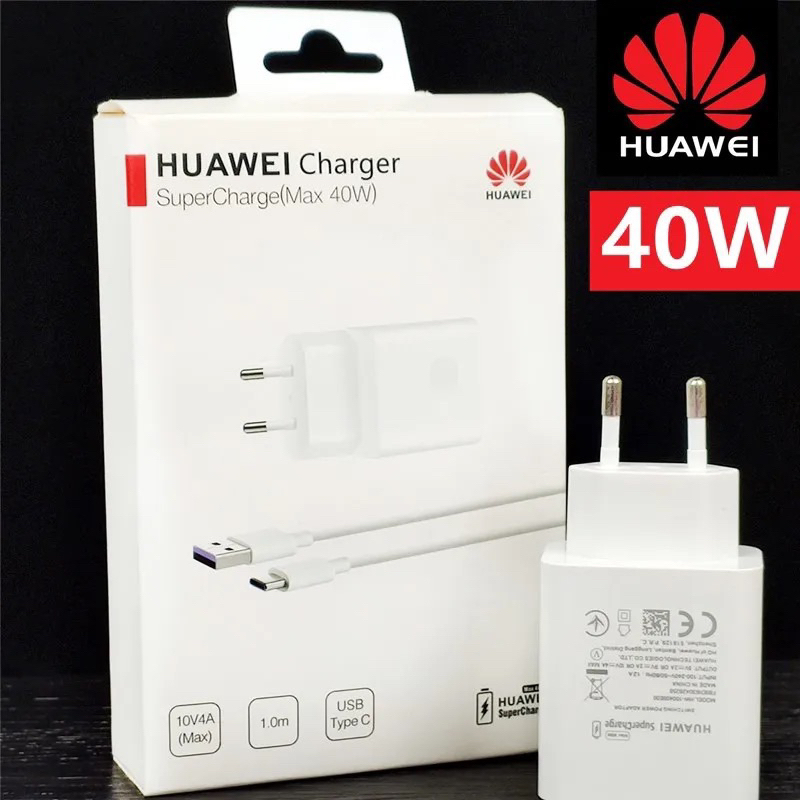 Jual Charger Huawei P30 P30 PRO P40 40W SUPER Charger ORiginal