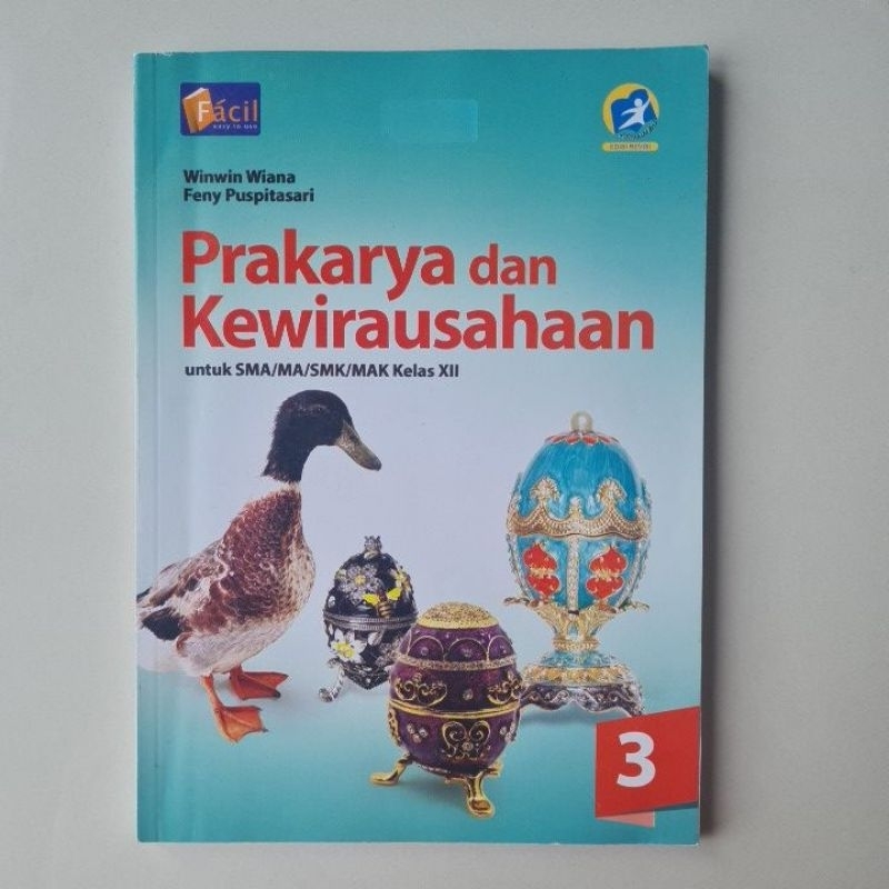 Jual Buku PRAKARYA DAN KEWIRAUSAHAAN 3 Kelas SMA XII / 12 By FACIL ...