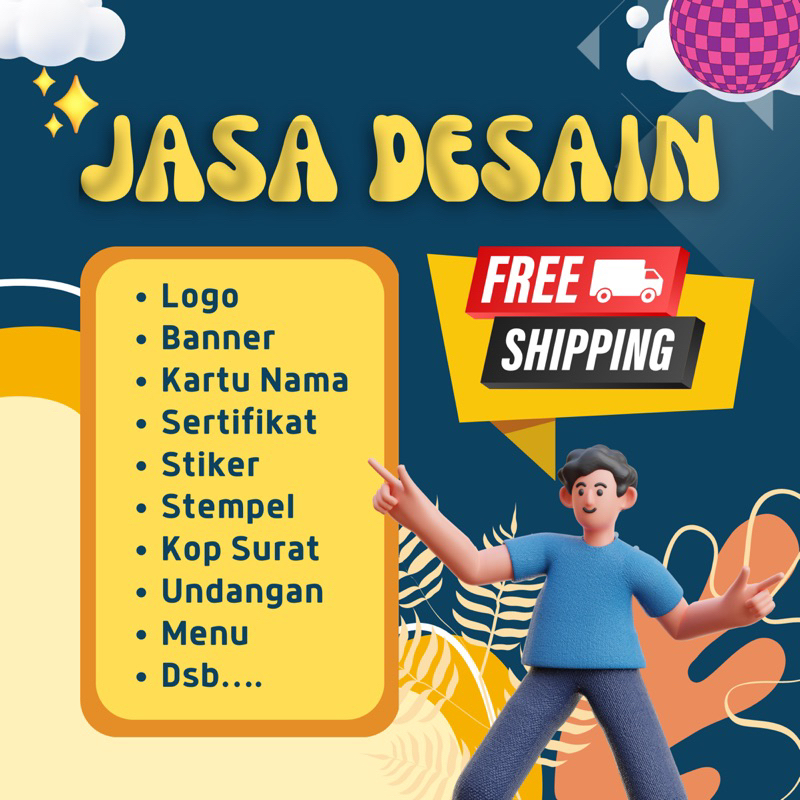 Jual Jasa Desain Logo Banner Spanduk Menu Stiker Feed Shopee Indonesia 8818