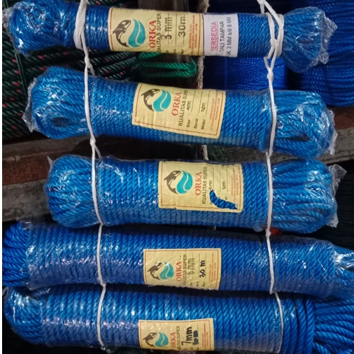 Jual Tali Tampar Plastik Hank/ikat Orka 3, 4, 5, 6, 7, 8 mm 30mtr
