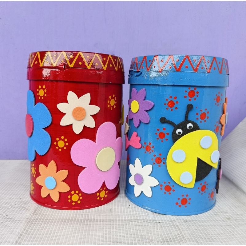 Jual prakarya daur ulang kaleng susu (celengan) | Shopee Indonesia