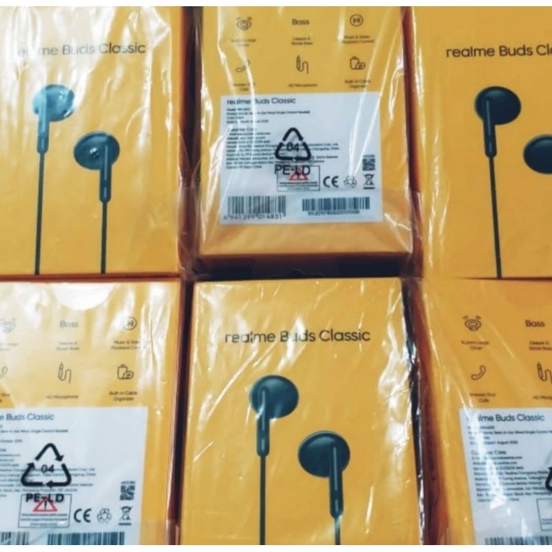Jual ORIGINAL REALME BUDS CLASSIC 3.5mm EARPHONE headset | Shopee Indonesia
