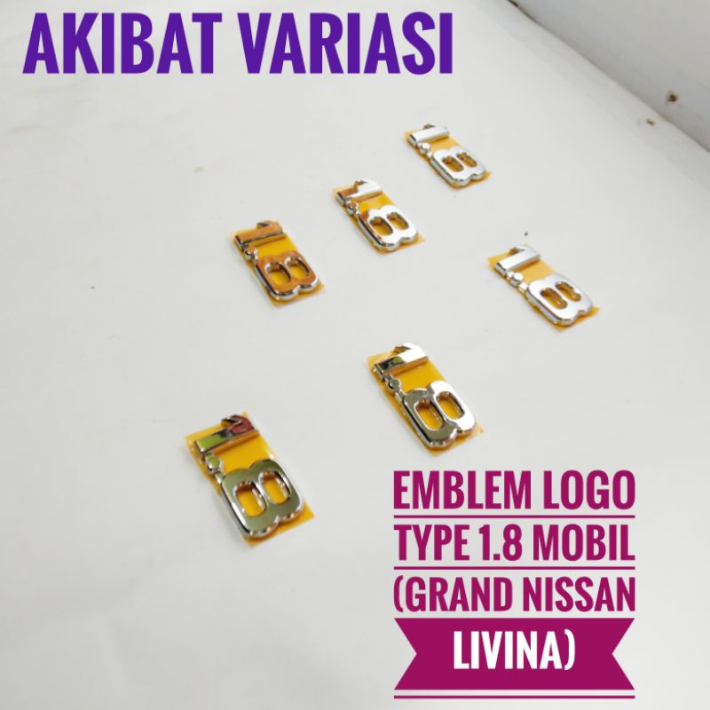 Jual Emblem Logo Type Mobil Grand Nissan Livina Emblem Nissan Livina Type Emblem Lambang