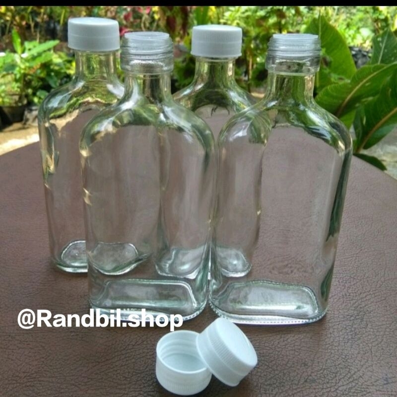 Jual Botol Kaca Gepeng 250ml Shopee Indonesia 7997