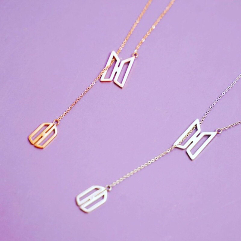 Jual Kalung bts x army kpop bisa cod BTS x Army Necklace Titanium ...