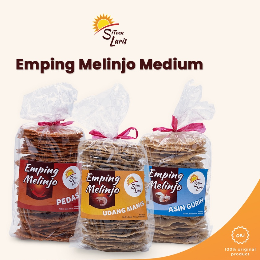 Jual Emping melinjo medium, emping tebal, est diameter 7 cm. tersedia 3 ...