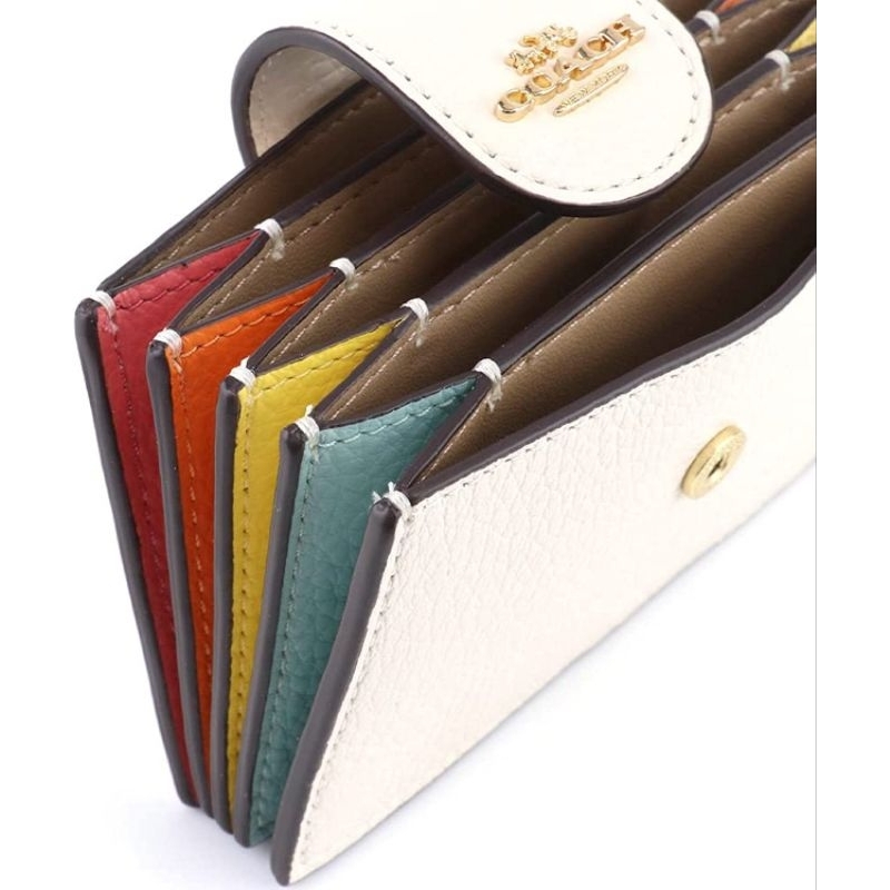 Jual COACH ACCORDION CARD CASE IN COLORBLOCK (ORIGINAL...!!) Shopee