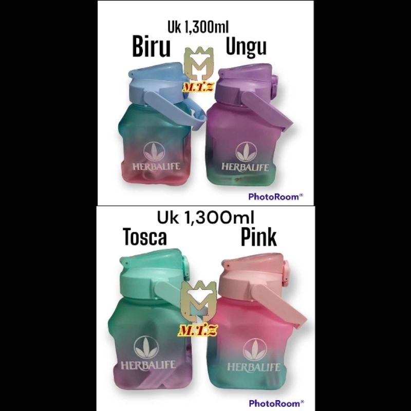 Jual BOTOL GEMOY H3RBALIFE KOTAK UK. 1300ML/ 1.3L | Shopee Indonesia