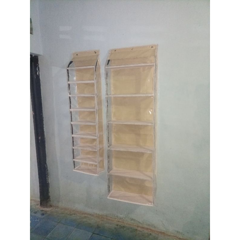 Jual RAK TAS GANTUNG JUMBO POLOS DAN RAK SEPATU GANTUNG 9 SAP ALAS