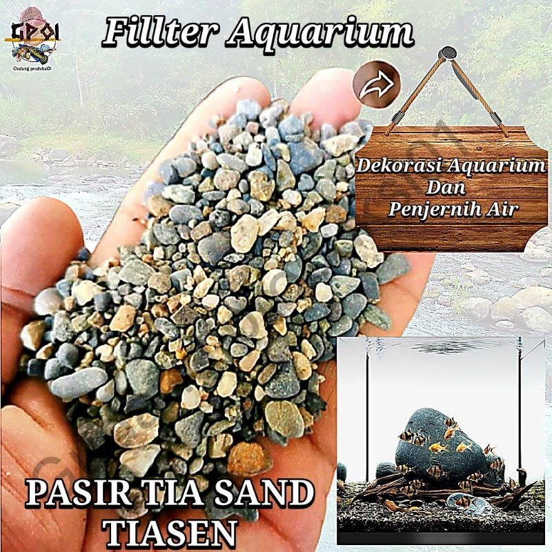 Jual Pasir Tia Sand Tiasen Pasir Sungai Kg Media Filter Aquarium