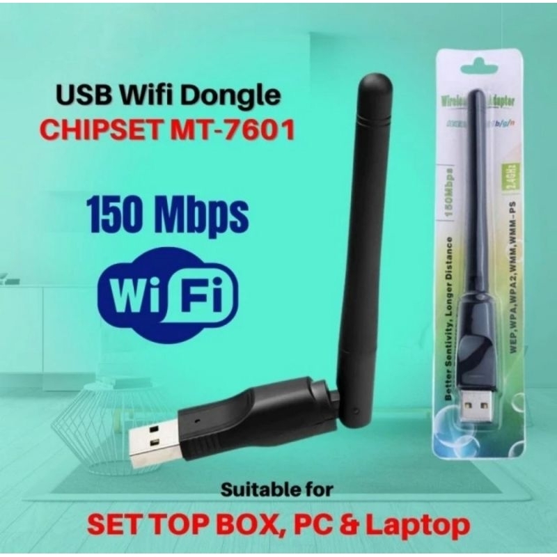 Jual USB Dongle Wifi Wireless Adapter Antena STB Set Up Box PC Laptop ...