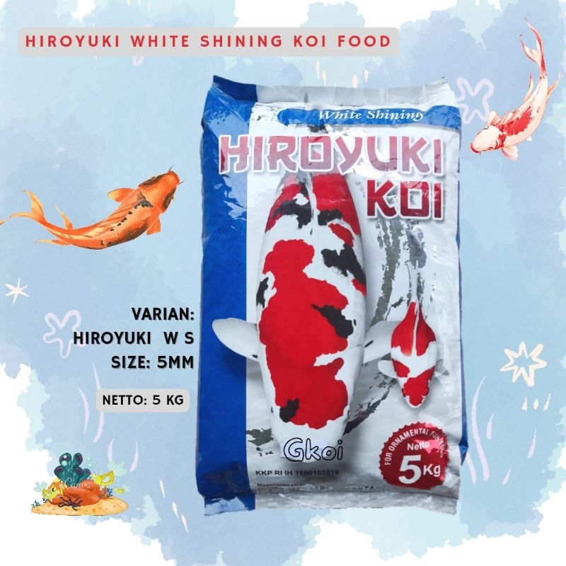 Jual Pakan Koi Hiroyuki White Shining 5kg 5mm Shopee Indonesia