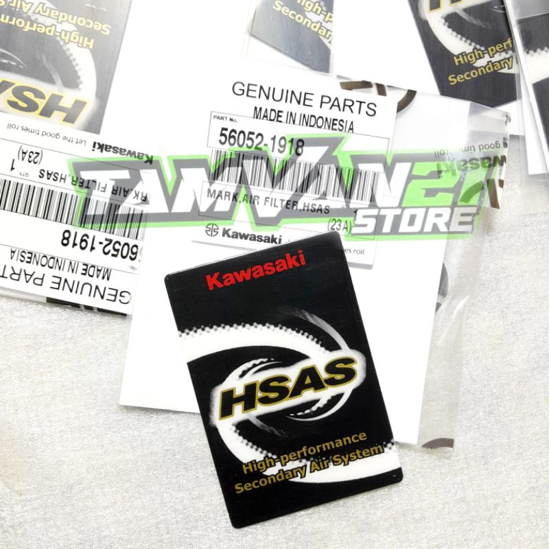 Jual STICKER STIKER HSAS NINJA RR R SS ORIGINAL 56052-1918 (6.2E ...