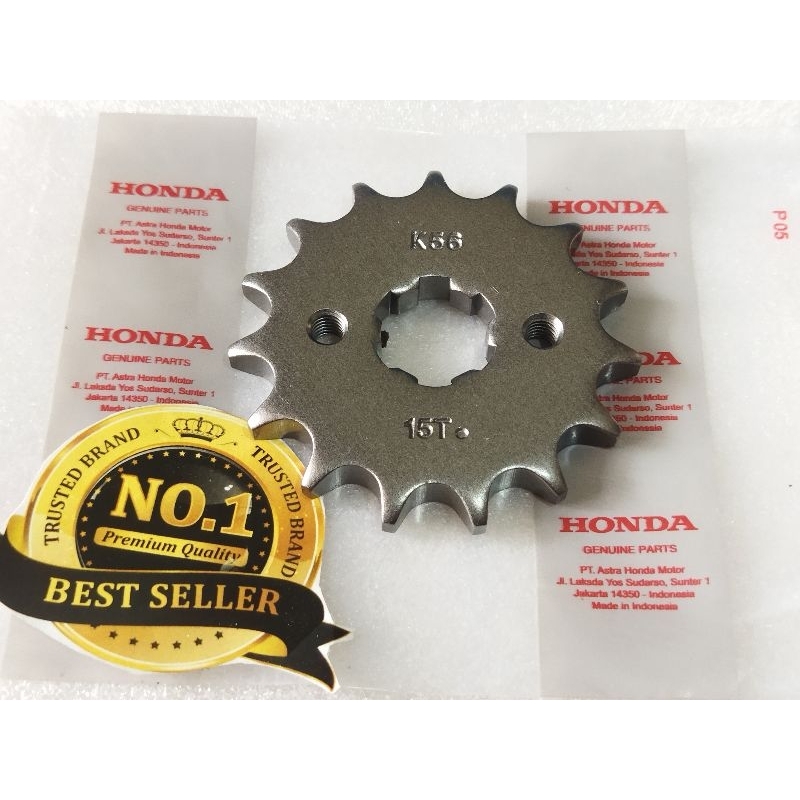 Jual gear depan 15T 428 cb150old Sonic 150 CBR150R Supra GTR CB150R