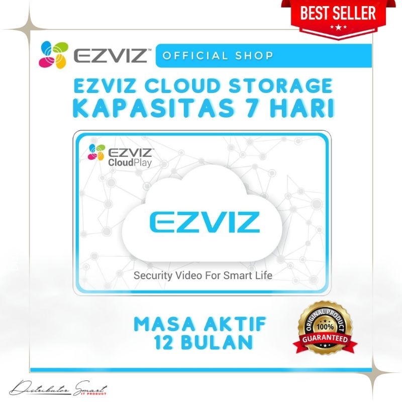 Jual Ezviz Cloud Play Storage Kapasitas penyimpanan 7 hari Masa
