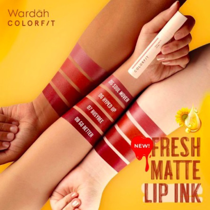 Jual WARDAH COLORFIT FRESH MATTE LIP INK 4g ORIGINAL | WARDAH LIP INK ...