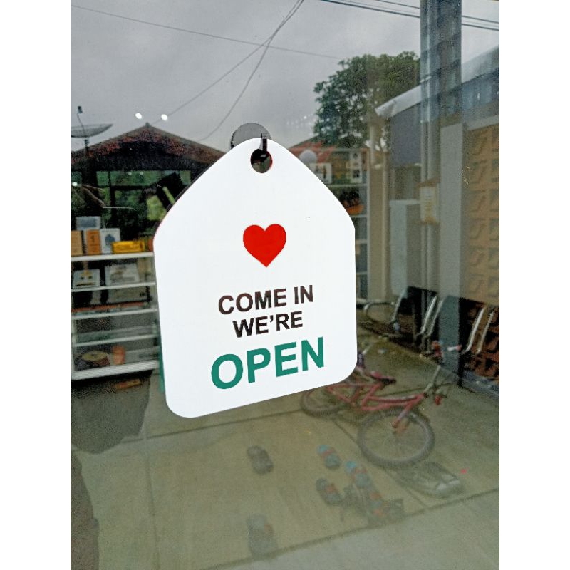 Jual signage open close pintu murah dan estetika | Shopee Indonesia