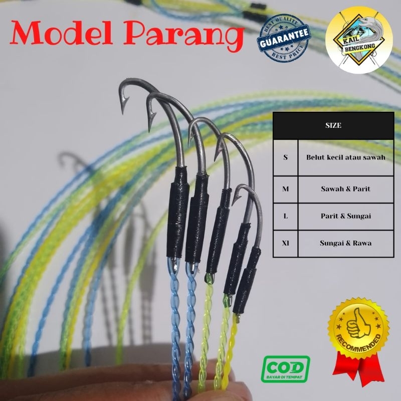 Jual kail pancing urek kail belut pancing belut urek belut model PARANG