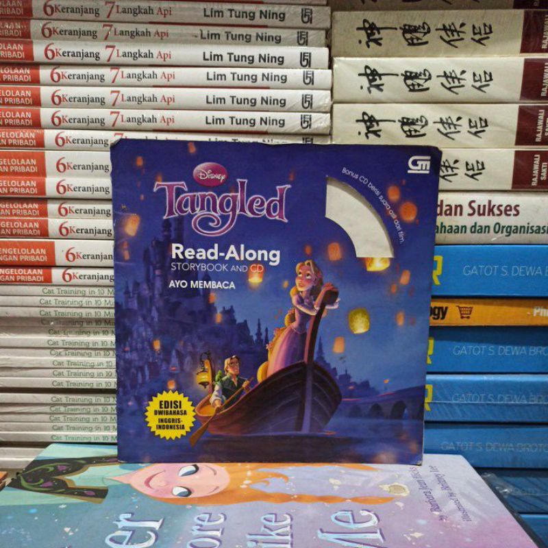 Jual BUKU ORIGINAL DISNEY TANGLED READ-ALONG STORYBOOK AND CD AYO ...