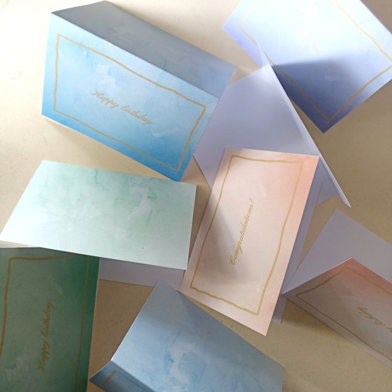 Jual greeting card lipat / kartu ucapan lipat | Shopee Indonesia
