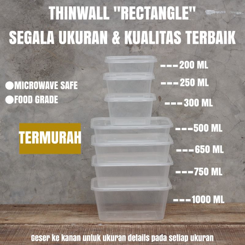 Jual Thinwall Terlengkap & Harga Terbaru Juli 2026 | Shopee Indonesia