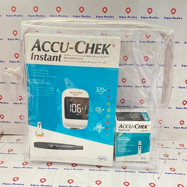 Jual Accu Check Instant Alat Strip Accu Chek Instan 25pcs Shopee