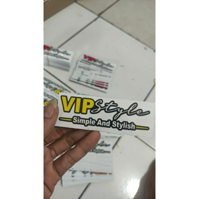 Jual sticker VIP STYLE print&cut | Shopee Indonesia