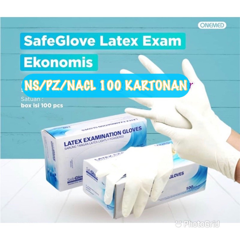 Jual Sarung Tangan Latex Safeglove Per Kartonan Isi Box Shopee Indonesia