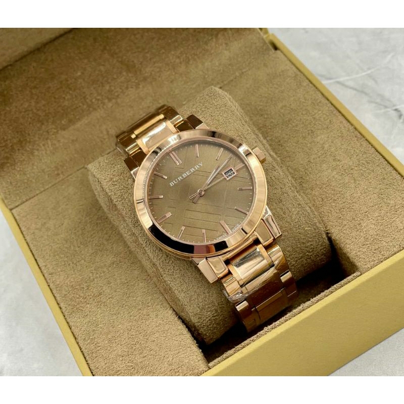 Burberry Ladies Watch The City Rose Gold PVD BU9005