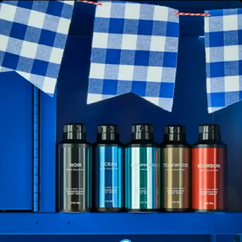 Jual BBW MEN'S DEODORIZING DEO BODY SPRAY 104 G teakwood marble