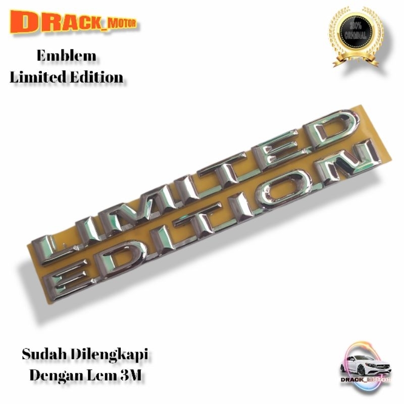 Jual Emblem Limited Edition Originalemblem Tulisan Limited Edition