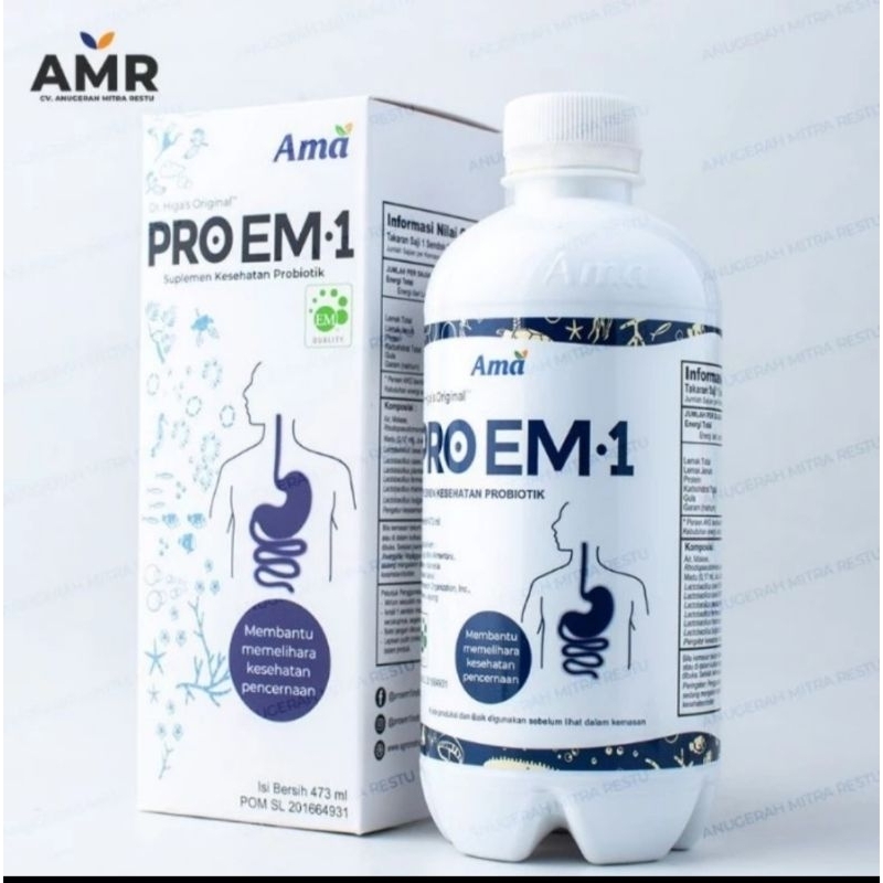 Jual PRO EM 1 SUPLEMEN KESEHATAN PROBIOTIK ORIGINAL 473 ml | Shopee ...