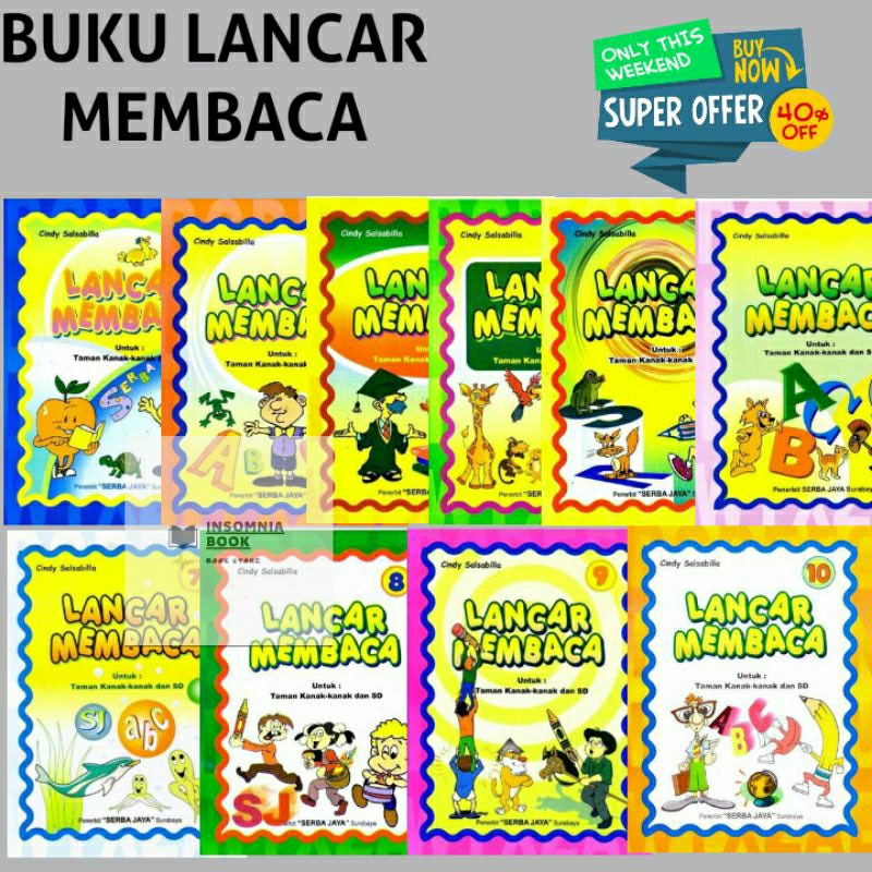 Jual Buku lancar membaca/buku tanpa mengeja/bukuanak pintar | Shopee