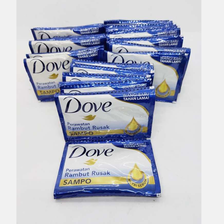 Jual Shampo Dove 1 Renceng 12 Sachet / DOVE Kondisioner Untuk Rambut